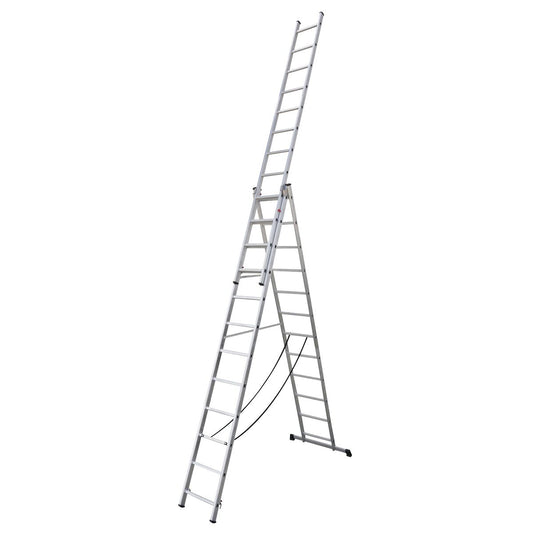 Sealey ACL312 Aluminium Extension Combination Ladder 3x12 EN 131