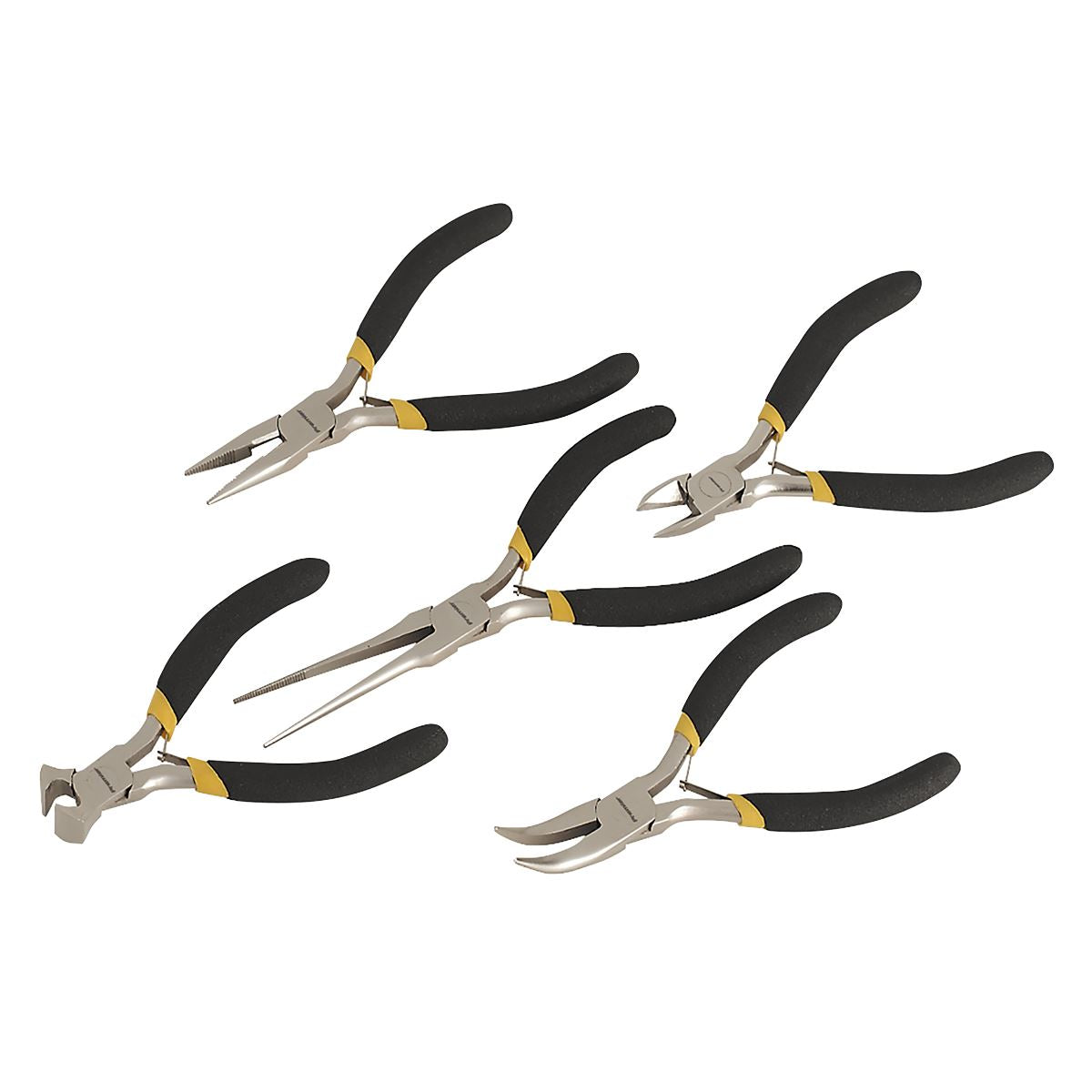 Sealey AK937 Mini Pliers Set 5pc Ni-Fe Finish