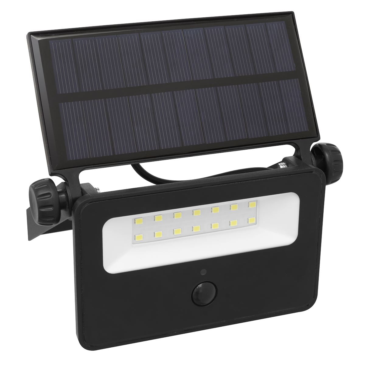 Sealey LED16S Extra-Slim Solar Floodlight with Wall Bracket 16W SMD LED