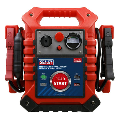 Sealey RS125 RoadStart® Emergency Jump Starter 12/24V 3000/1500 Peak Amps