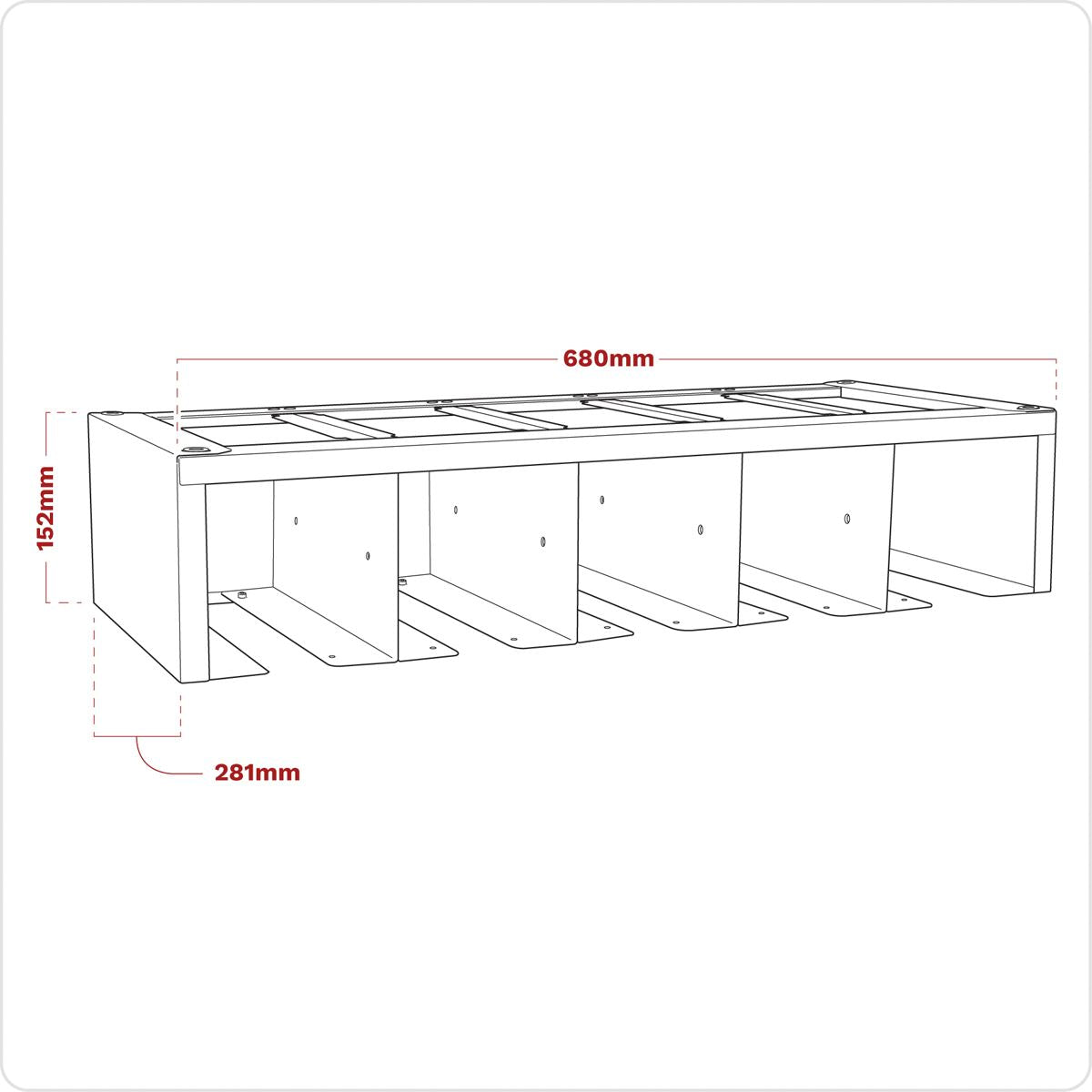 Sealey APMS69 Modular Power Tool Rack 680mm