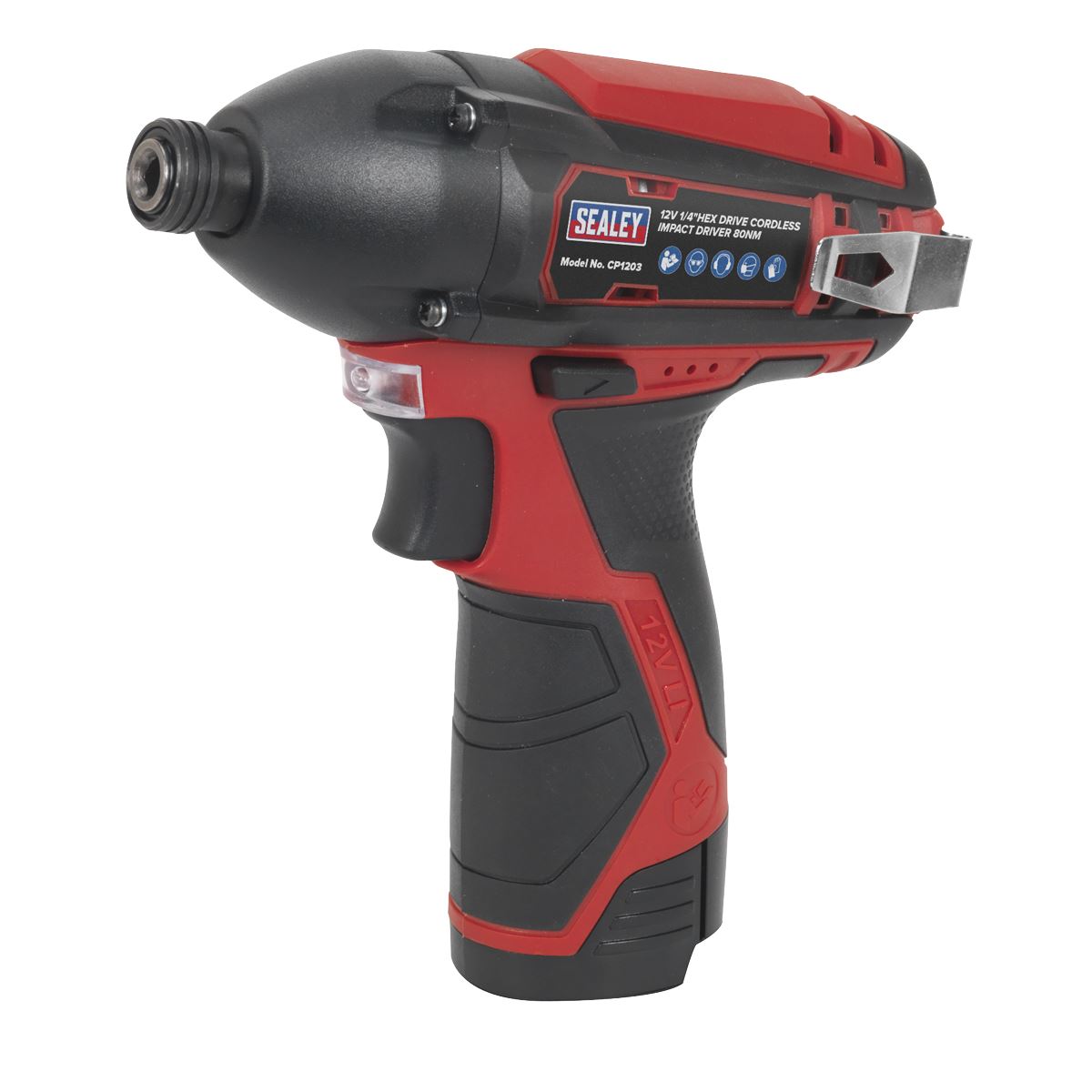 Sealey CP1203 Cordless Impact Driver 1/4"Hex Drive 12V SV12 Series - Body Only