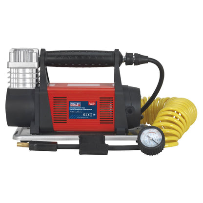 Sealey MAC07 Tyre Inflator/Mini Air Compressor 12V Heavy-Duty