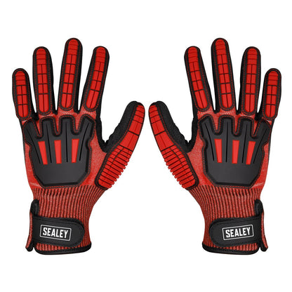 Sealey SSP38L Cut & Impact Resistant Gloves - Large - Pair