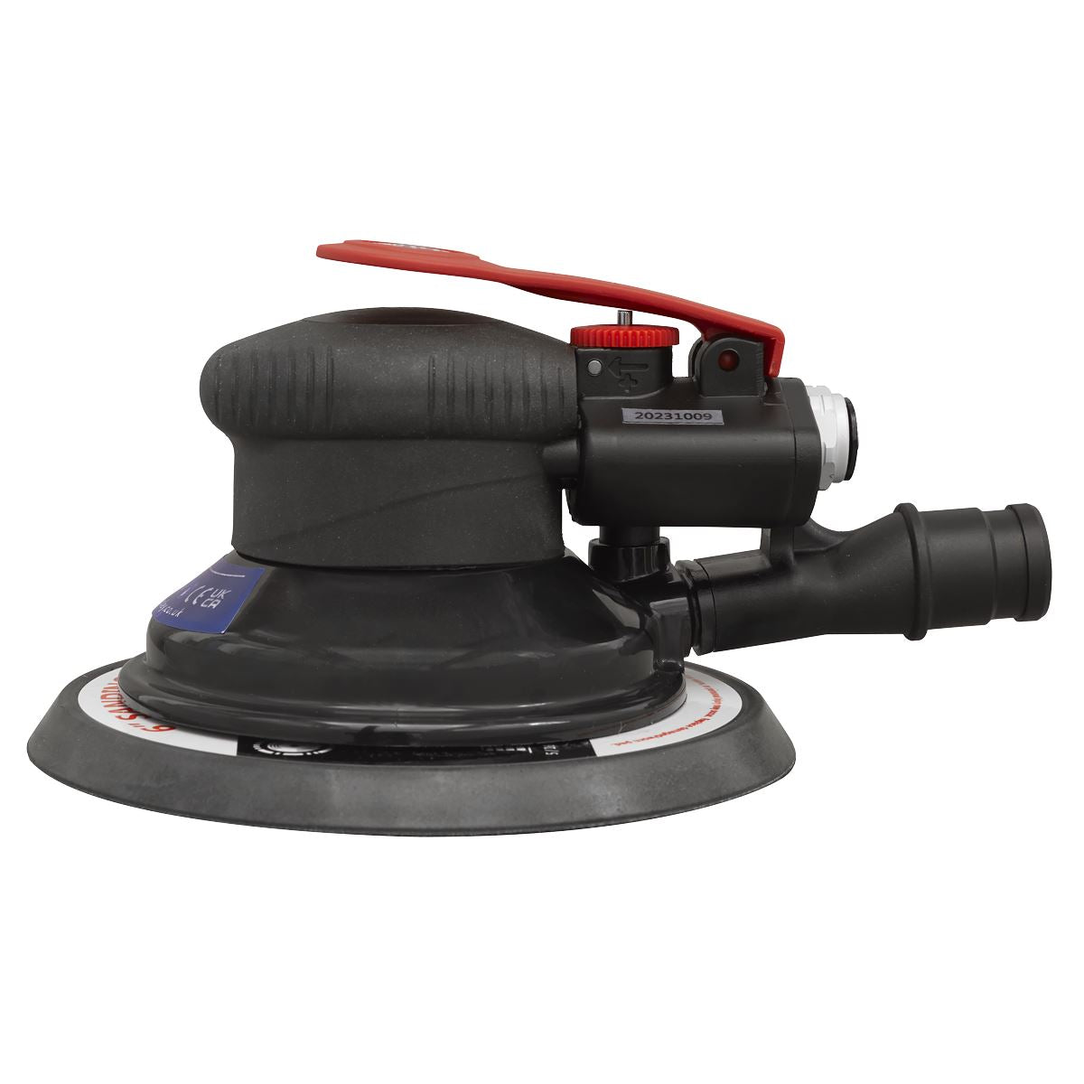 Sealey SA801 Air Palm Orbital Sander Ø150mm Dust-Free