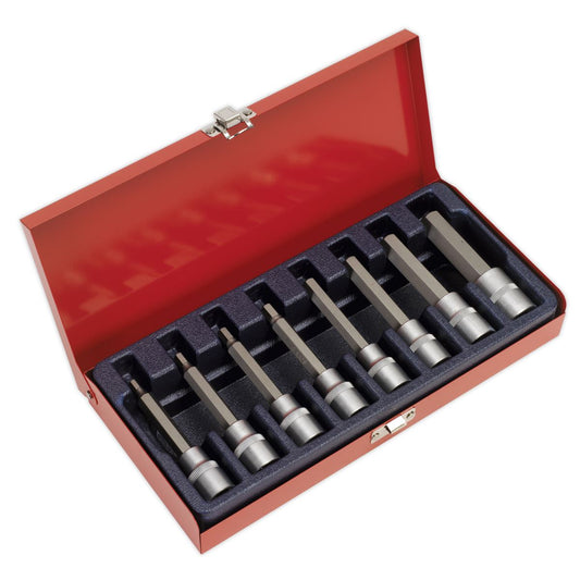 Sealey AK9310 Hex Socket Bit Set 8pc 1/2"Sq Drive Metric