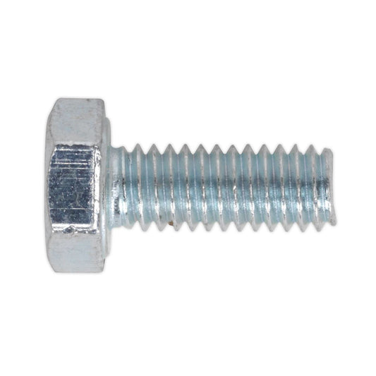 Sealey SS416 HT Setscrew M4 x 16mm 8.8 Zinc DIN 933 - Pack of 50