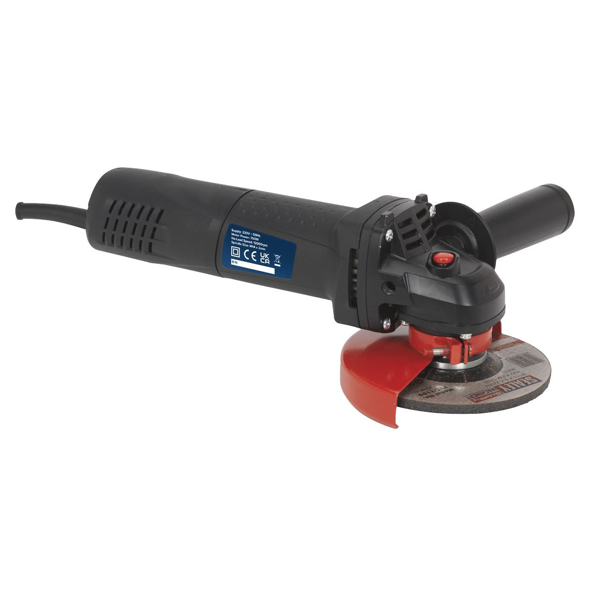 Sealey SGS115 Angle Grinder Ø115mm 750W/230V Slim Body