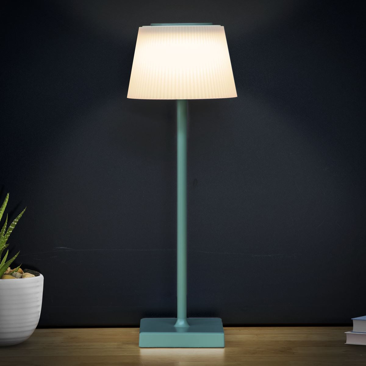 Dellonda DH214 Rechargeable Table Lamp for Home Office Restaurant RGB Colours