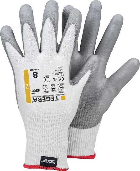 12 Pairs Ejendals Tegera 43001 PU Cut Proof B Work Gloves