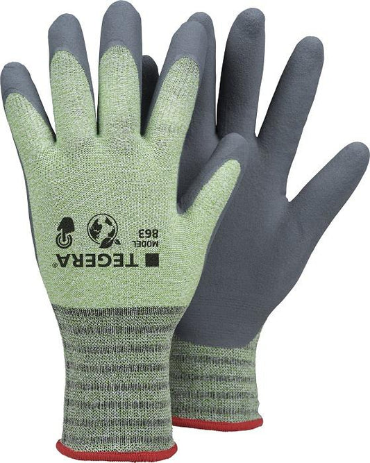 6 Pairs Ejendals Tegera 863 Supersoft Nitrile Work Gloves