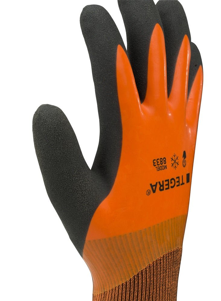 Ejendals Tegera Winter Lined Latex Coated Heat Waterproof Work Gloves 8833