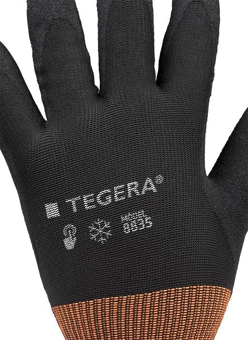 6 Pairs Tegera 8835 Winter Lined Nitrile Gloves