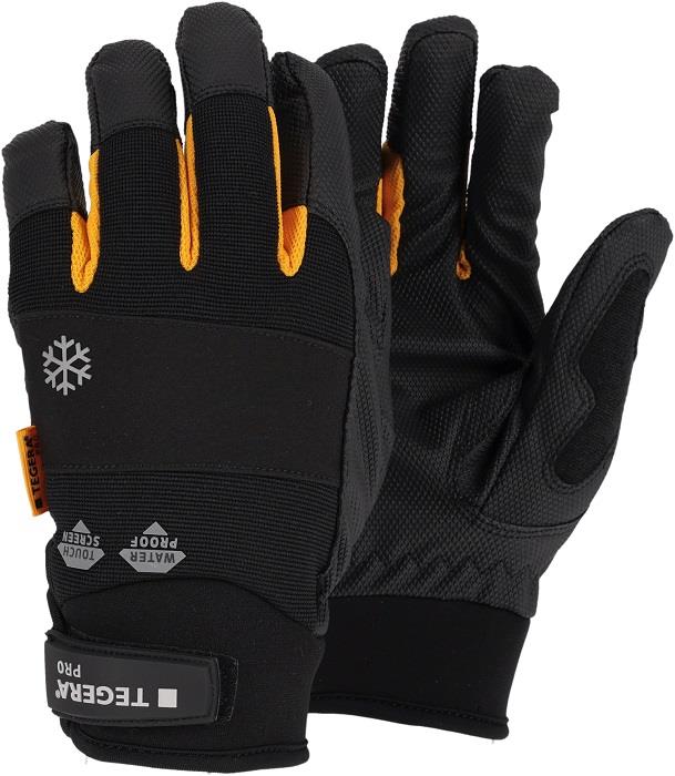 6 Pairs Ejendals Tegera Pro 9133 Waterproof Hook Loop Winter Lined Gloves