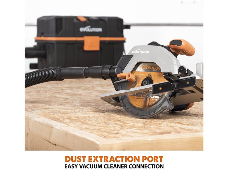 Evolution R165CCS - Li EXT Circular Saw 18V 1 x 4.0Ah Li - ion