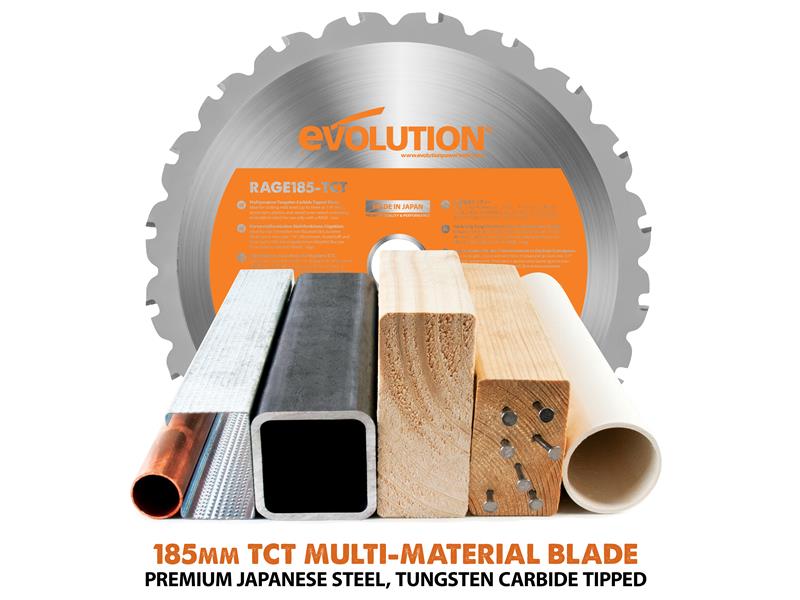 Evolution TB - EVLR185CCSXL Evolution R185CCSX Circular Track Saw Kit 185mm 1600W 110V