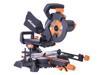 Evolution R210SMS+ Pro Multi - Material Sliding Mitre Saw 210mm 1500W 110V