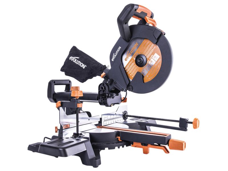 Evolution R255SMS+ Pro Multi - Material Sliding Mitre Saw 255mm 2000W 240V