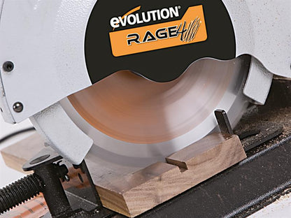 Evolution RAGE-4 Mini Chop Saw 185mm 1250W 240V-McCormickTools