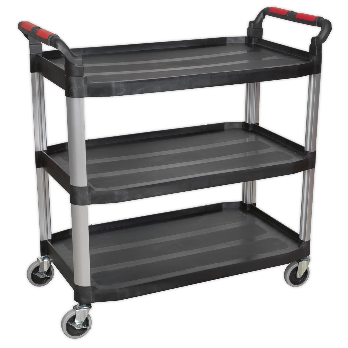 Sealey CX310 Workshop Trolley 3-Level Composite - 3 Wall