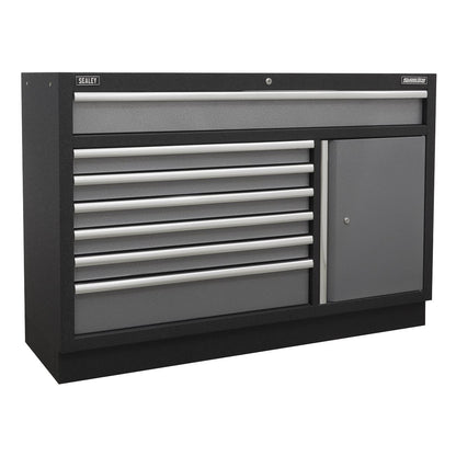 Sealey APMSSTACK11SS Superline PRO® 2.04m Storage System - Stainless Steel Worktop