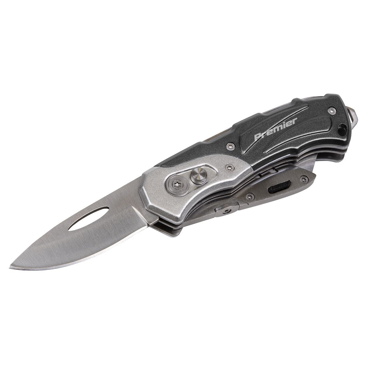 Sealey PK37 Pocket Knife Locking Twin-Blade