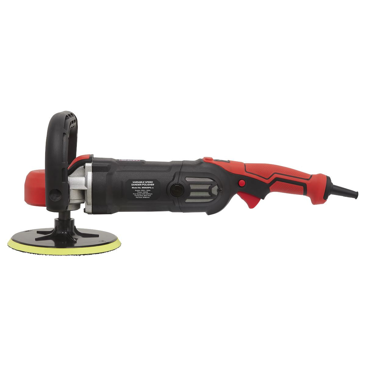 Sealey MS925PS Sander/Polisher Ø180mm Variable Speed 1400W/230V