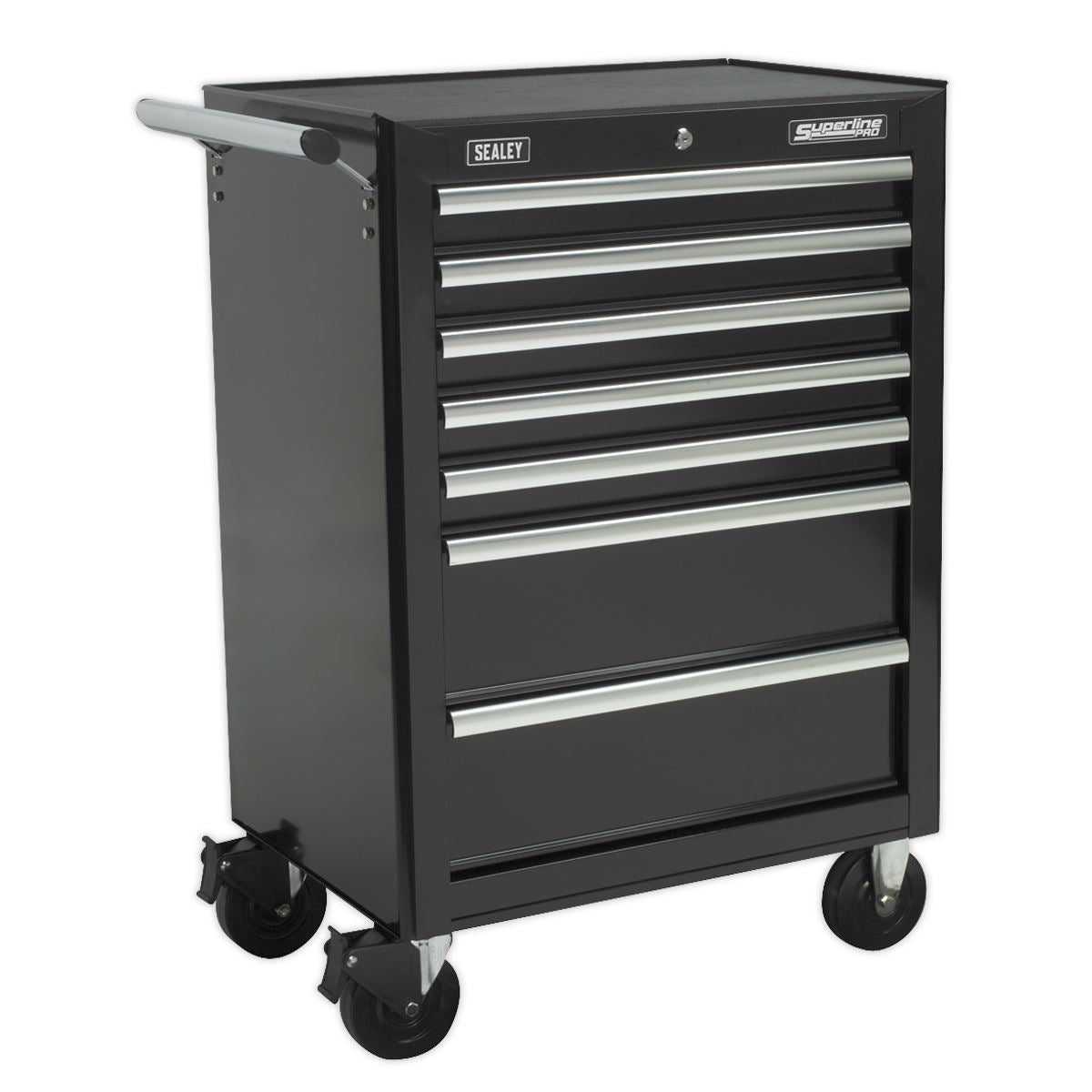 Sealey SPTCOMBO2 Tool Chest Combination 14 Drawer with Ball-Bearing Slides - Black & 1179pc Tool Kit