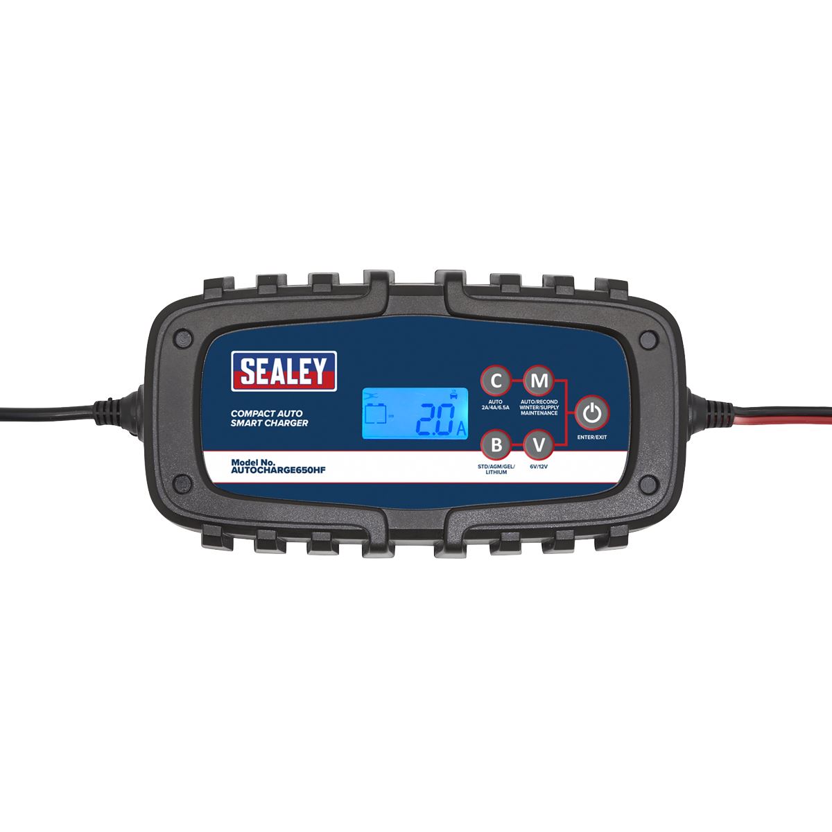 Sealey AUTOCHARGE650HF Compact Auto Smart Charger & Maintainer 6.5A 6/12V