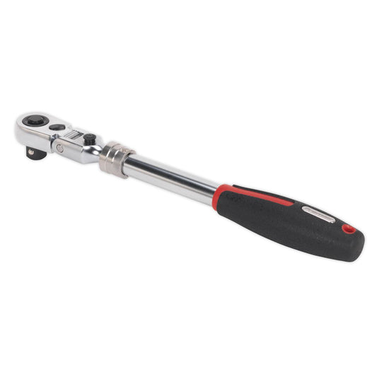 Sealey AK8984 Ratchet Wrench 1/2"Sq Drive Flexi-Head Extendable - Premier Platinum