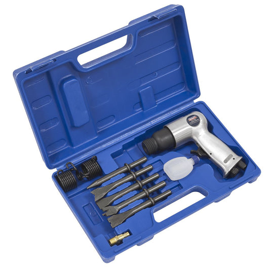 Sealey SA12/S Air Hammer Kit with Chisels Medium Stroke