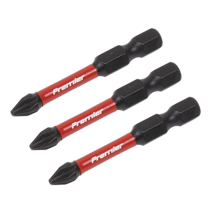 Sealey AK8230 Phillips #2 Impact Power Tool Bits 50mm - 3pc