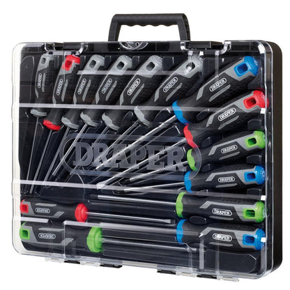 Draper 13437 14 Pc Soft Grip Screwdriver Set with Draper TX-STAR®