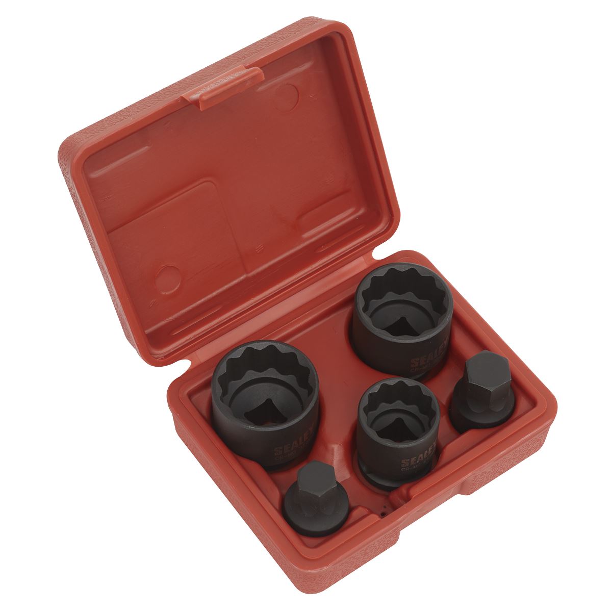 Sealey SX053 Impact Hub Socket & Socket Bit Set 5pc 12-Point 1/2"Sq Drive