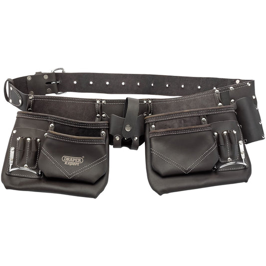 Draper 03138 Oil-Tanned leather Double Pouch Tool Belt