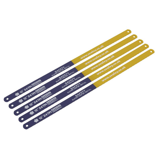 Sealey HSB0524 Hacksaw Blade 300mm HSS Bi-Metal 24tpi Pack of 5