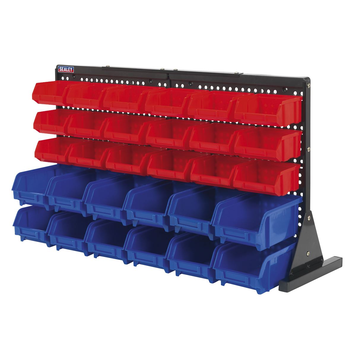 Sealey TPS1218 Bin Storage System Bench Mounting 30 Bins