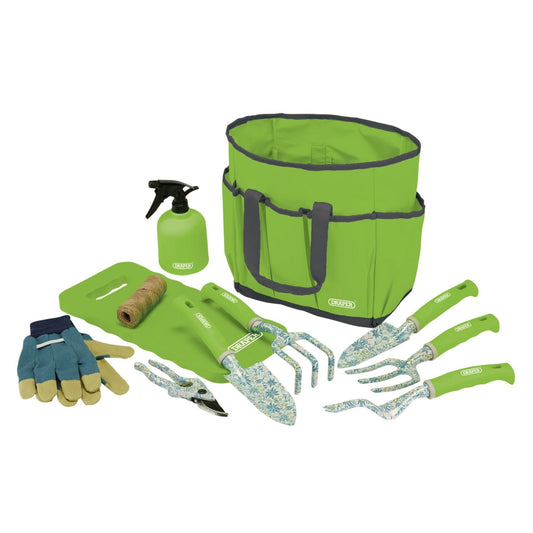 Draper 08999 Garden Tool Set with Floral Pattern 11 Piece