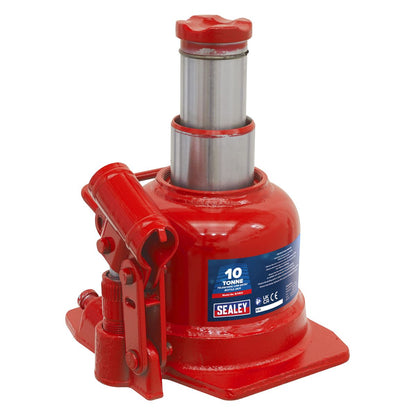 Sealey BJ10LE Low Profile Telescopic Bottle Jack 10 Tonne