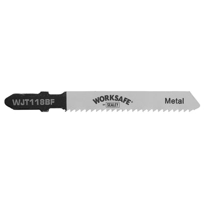 Sealey WJT118BF Jigsaw Blade Metal 55mm 12tpi - Pack of 5