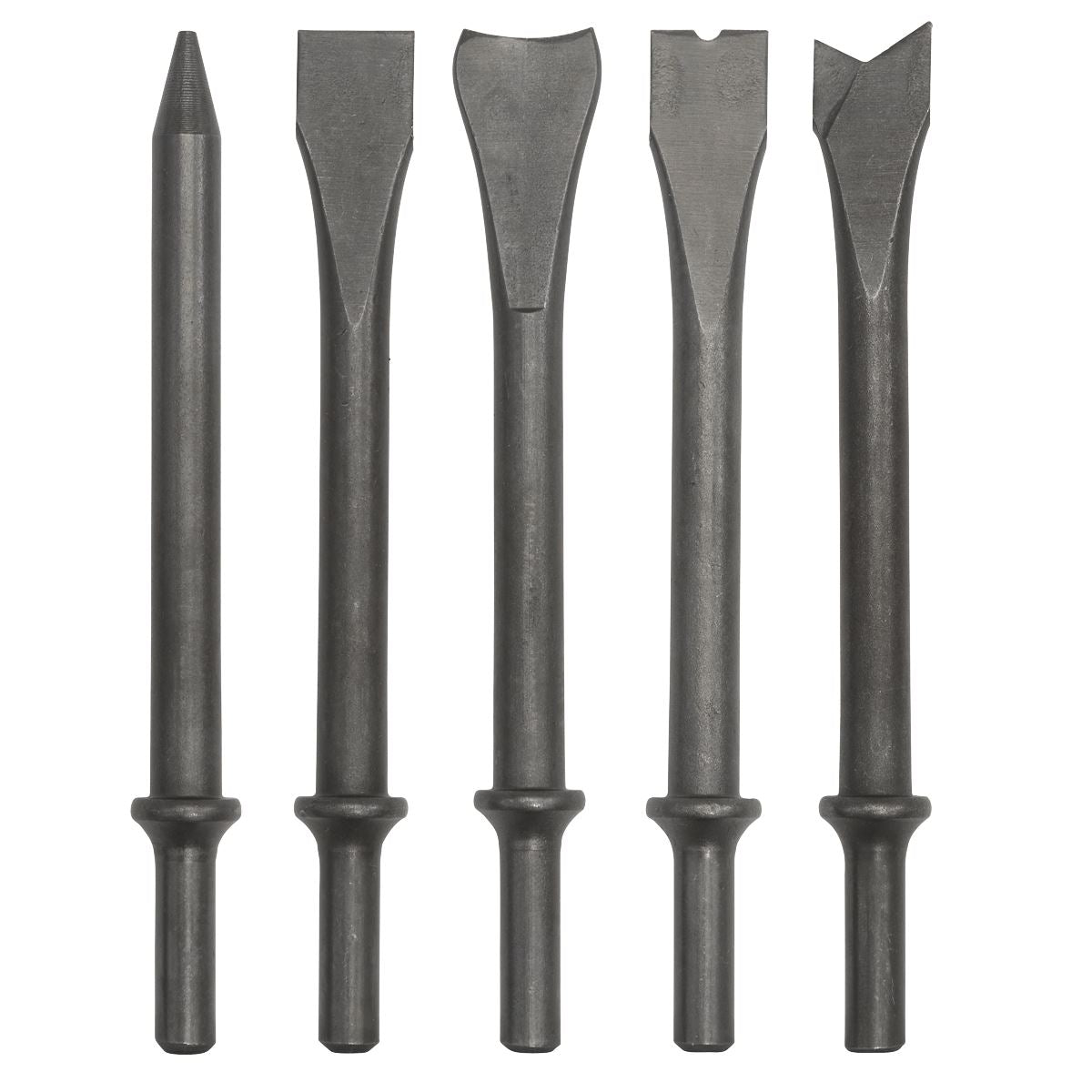 Sealey SA11C Air Hammer Chisel Set 5pc 170mm .401" Shank