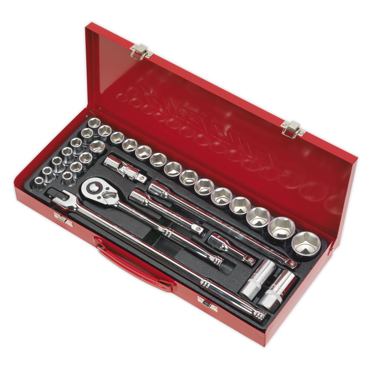 Sealey AK693 Socket Set 32pc 1/2"Sq Drive 6pt WallDrive® - Metric/Imperial