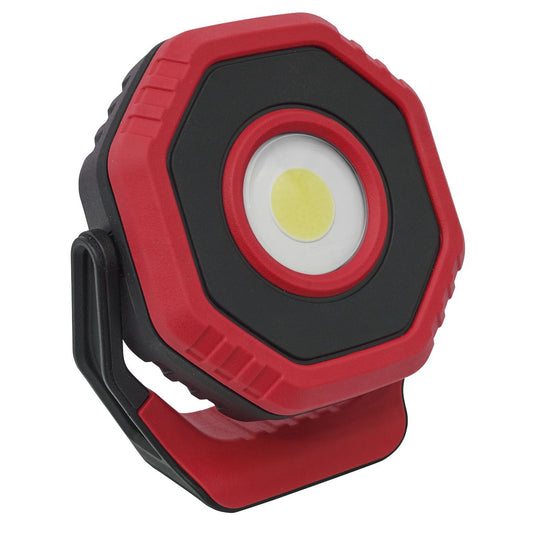 Sealey LED700PR Rechargeable Pocket Floodlight with Magnet 360° 7W COB LED - Red