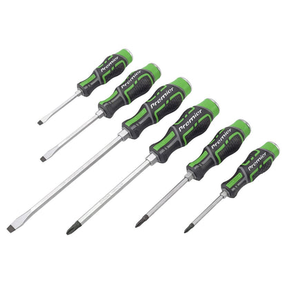 Sealey AK4940HV Hammer-Thru Screwdriver Set Hi-Vis Green 6pc