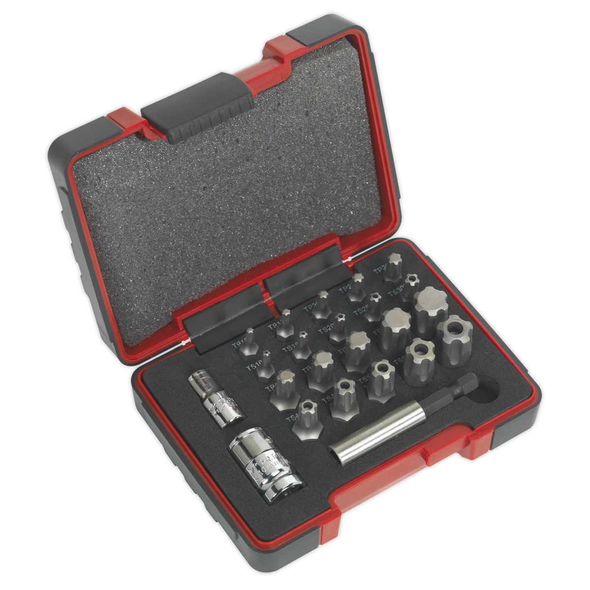 Sealey AK6226 TRX-P* & Security TRX-TS* Bit Set 23pc 1/4" & 3/8"Sq Drive