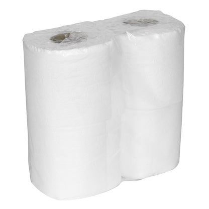 Sealey TOL40 Plain White Toilet Roll - Pack of 4 x 10 (40 Rolls)