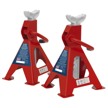 Sealey VS2002 Ratchet Type Axle Stands (Pair) 2 Tonne Capacity per Stand