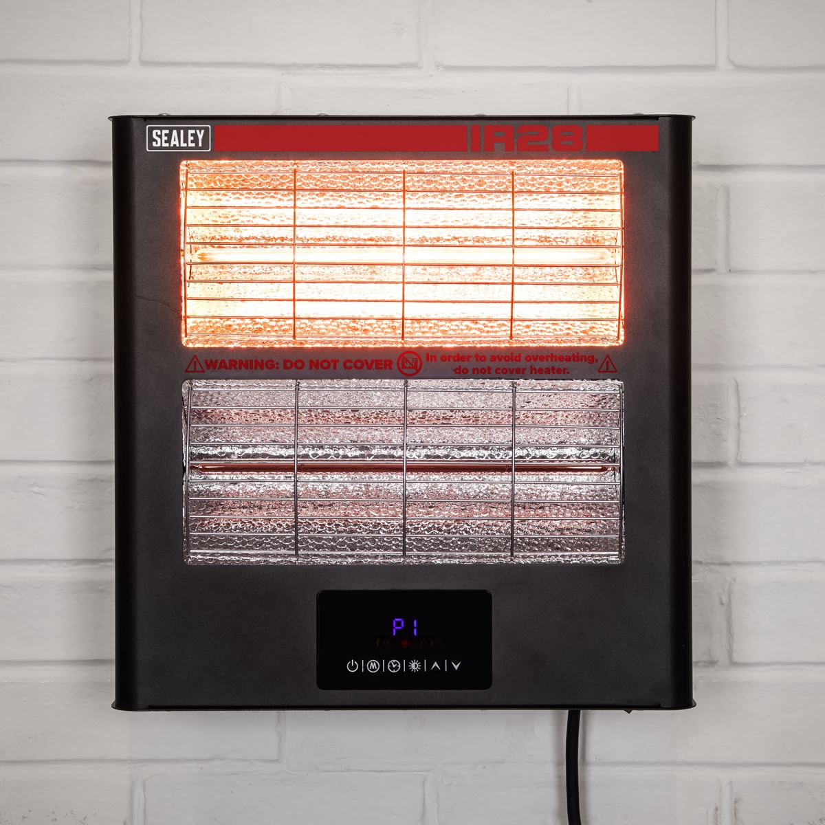 Sealey IR28 Infrared Quartz Heater - Wall Mounting 2.8kW/230V