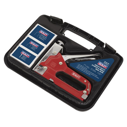 Sealey AK7061 Staple & Brad Nail Gun Heavy-Duty 4-14mm