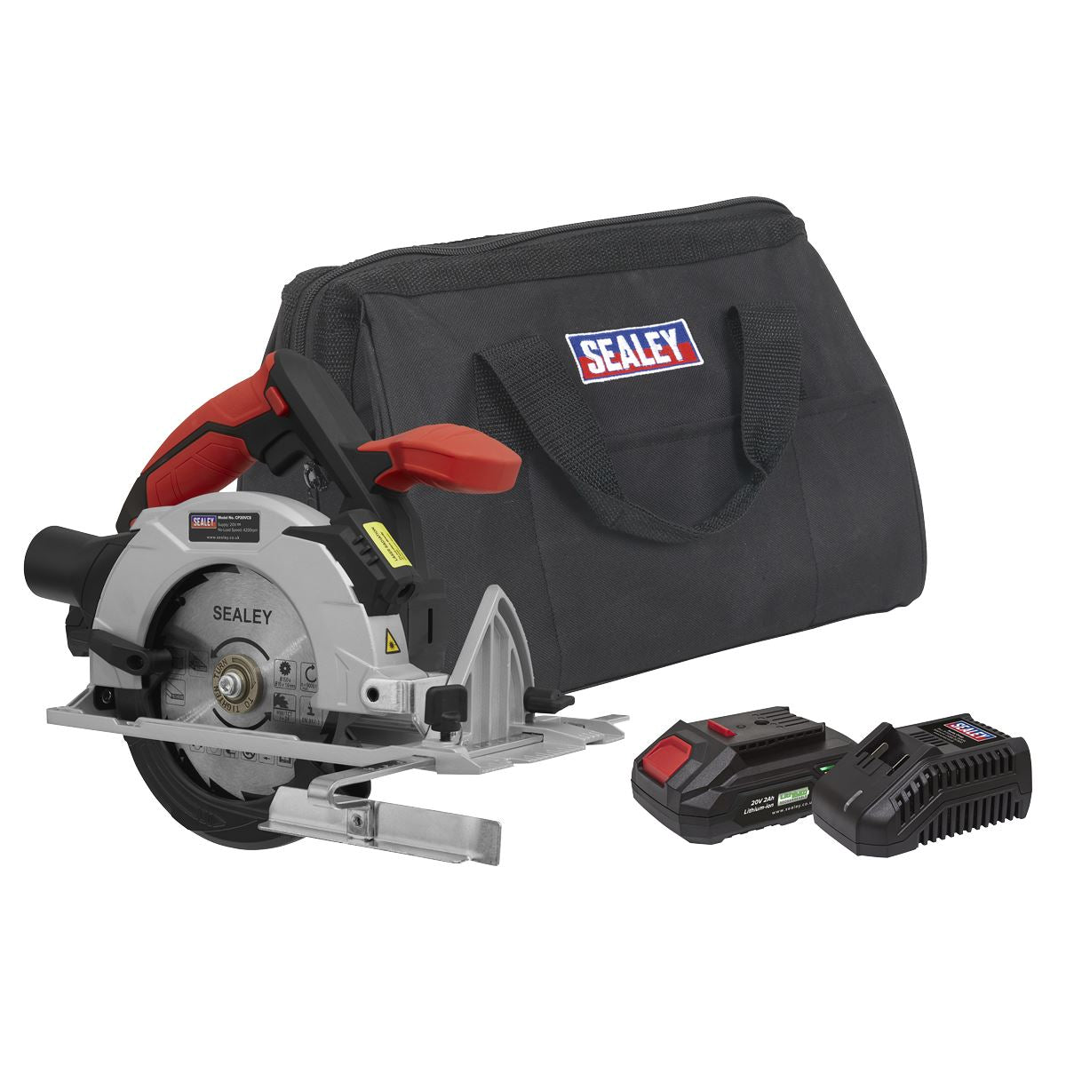 Sealey CP20VCSKIT1 Circular Saw Kit 20V 2Ah SV20 Series Ø150mm